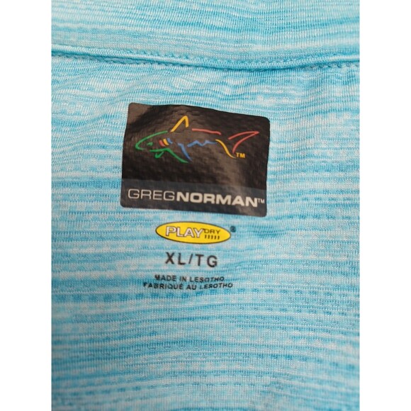 Greg Norman Mens Blue Polo Shirt Sandals Emerald Bay Golf Course Bahamas XL - Picture 7 of 8